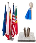 Stojak na flagi 5 ramienny granitowy