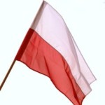 Flaga Polski 150x100 cm  na drzewiec