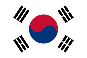 Korea Południowa Flaga 