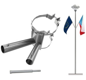 UCHWYT NA SŁUP /uchwyt słupowy 2 ramienny