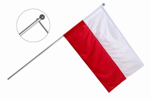 Polska flaga (BEZ MASZTU) zapas do masztu z ramieniem poprzecznym