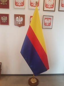 Flaga Miejska /Gminna satynowa podwójna 180x120
