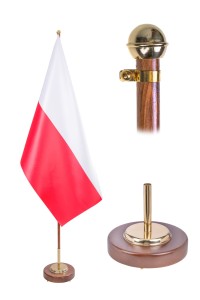 Flaga Polski satynowa podwójna 180x120